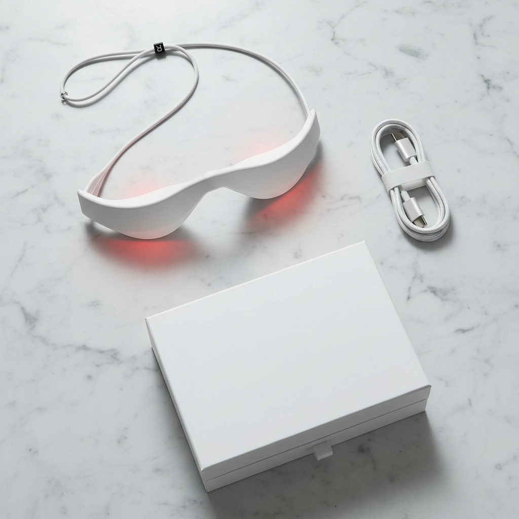EMS Eye Massager flat lay