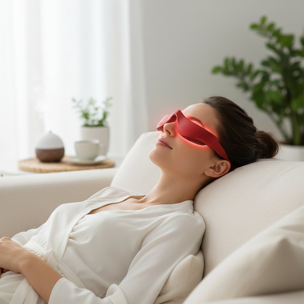 EMS Eye Massager lifestyle shot
